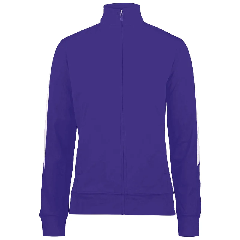 Augusta Women's Purple/White Medalist Jacket 2.0 Nylon Fabric Polyester Fabric Spandex Fabric Augusta Women's Purple/White Medalist Jacket 2.0 Nylon Fabric Polyester Fabric Spandex Fabric