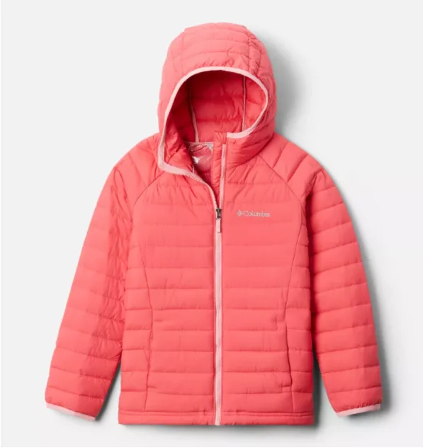 Columbia Girls Powder Lite Hooded Jacket Satin Jacket Silk Jacket Chiffon Jacket