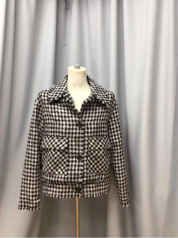 JOHNSTON & MURPHY SIZE SMALL Ladies JACKET Wool Fabric Cashmere Fabric Tweed Fabric
