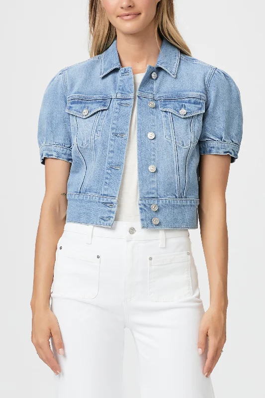 Kendra Jacket Denim Fabric Leather Fabric Suede Fabric
