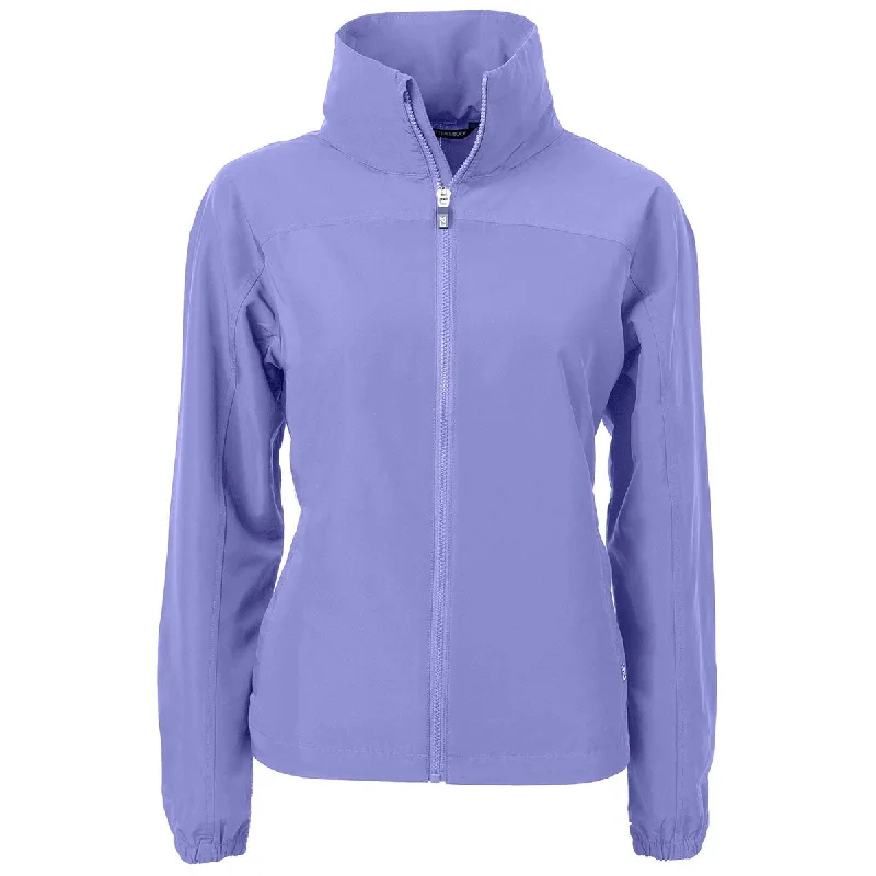 Cutter & Buck Women's Hyacinth Charter Eco Recycled Full Zip Jacket Tiered Jacket Buttoned Jacket Zippered Jacket
