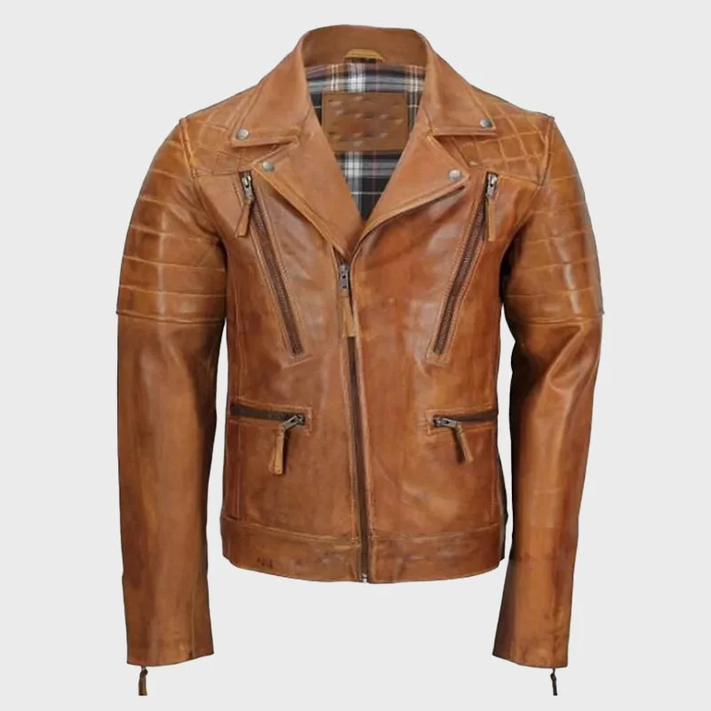 Men’s Tan Biker Style Leather Jacket Notch Collar Jacket Peter Pan Collar Jacket Cowl Neck Jacket Men’s Tan Biker Style Leather Jacket Notch Collar Jacket Peter Pan Collar Jacket Cowl Neck Jacket