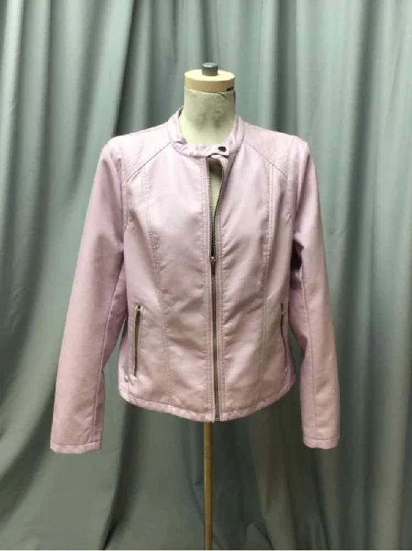 NEW YORK & COMPANY SIZE LARGE Ladies JACKET Satin Fabric Silk Fabric Chiffon Fabric