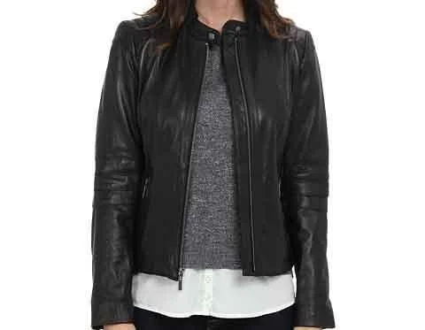 Women Henzy Designer Leather Jacket Jacket Blazer Coat