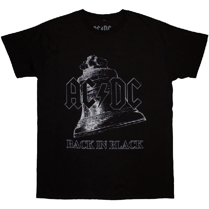 AC/DC | Official Band T-Shirt | Back In Black Bell Polka Dot Checkered Tartan