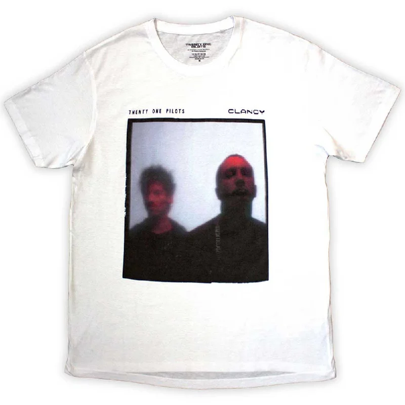 Twenty One Pilots | Official Band T-Shirt | Red Film Striped Floral Plaid