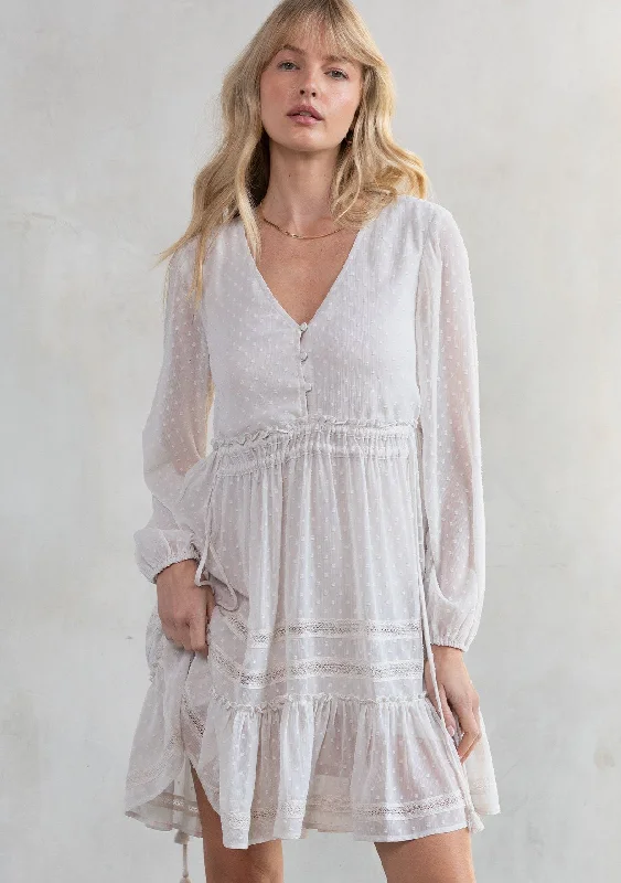 Astrid Chiffon Mini Dress Trendy Bodycon Mini Dress