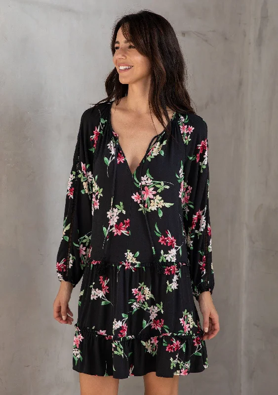 Bebe Mini Dress Cozy Cowl Neck Mini Dress