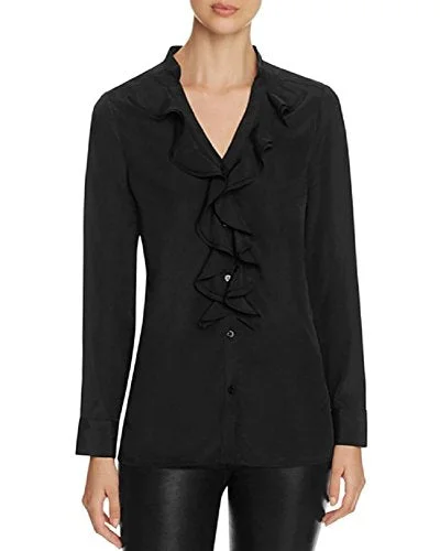 Finity Ruffled Neck Blouse High Neck Blouse