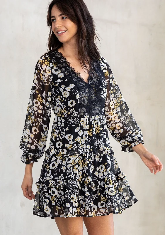 Goldenrod Mini Dress Classic Casual Mini Dress