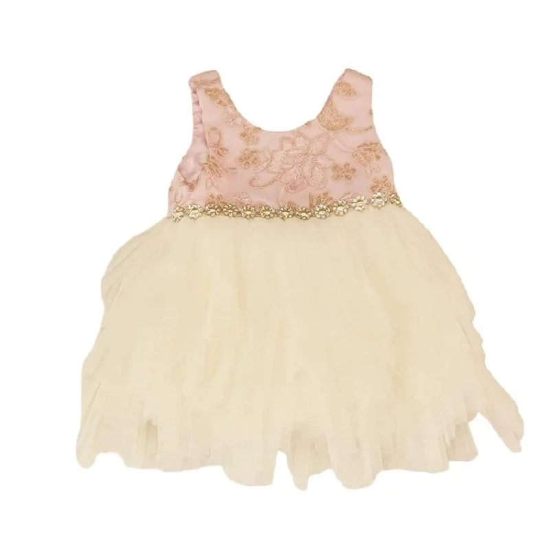 Ivory Color Block Mini Dress Trendy Tulle Mini Dress
