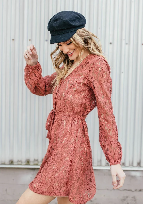 Love Letter Lace Mini Dress Elegant Sequin Mini Dress