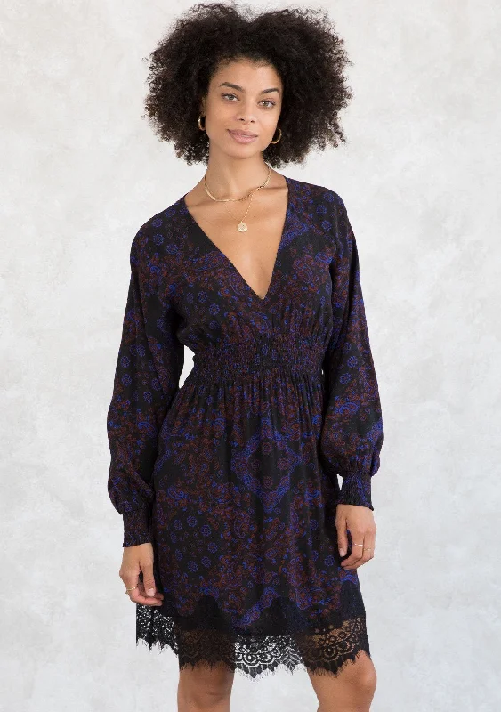 Onyx Lace Mini Dress Fashionable Lace Mini Dress