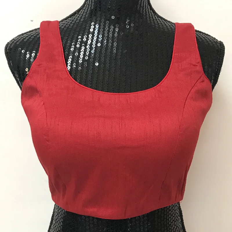 Sleeveless PLAIN SILK Blouse ( COLORS AVAILABLE) Short Sleeve Blouse
