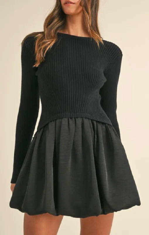 Bubble Mini Dress Fashionable Boho-Chic Mini Dress