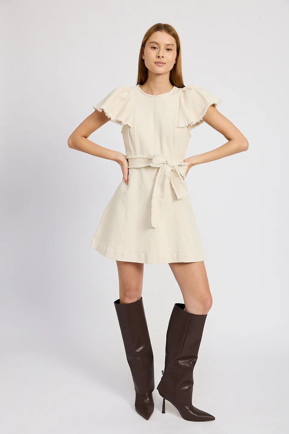 Gwendolyn Mini Dress Fashionable Mini Dress with Slits