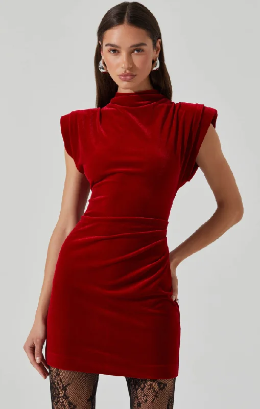 Ila Velvet Mini Dress Trendy Camisole Mini Dress