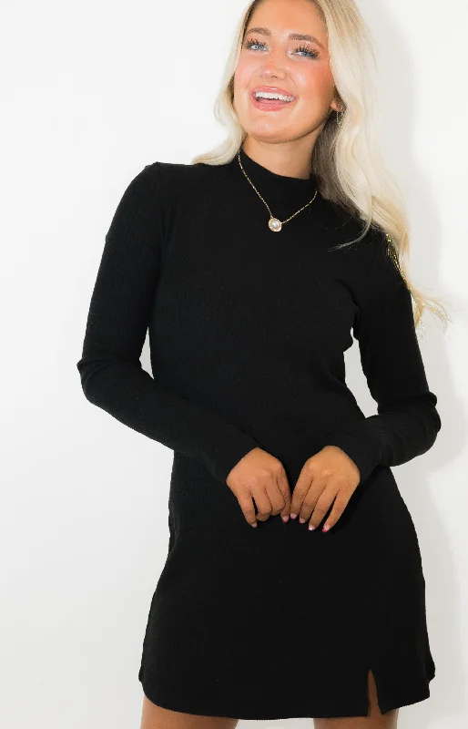 ZSUPPLY: Nadene Mini Dress, BLACK Comfortable Casual Mini Dress