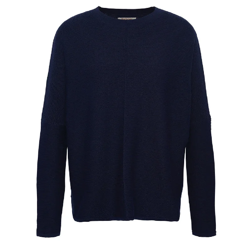Barbour Womens Bickland Crew Neck Jumper Classic Navy Terry Blend Velvet Blend Canvas Blend Barbour Womens Bickland Crew Neck Jumper Classic Navy Terry Blend Velvet Blend Canvas Blend