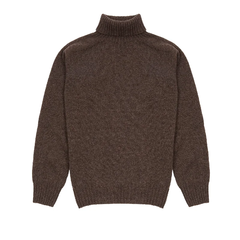 Harley Women's Lambswool Roll-neck Jumper in Porcupine Elegant Classic Vintage
