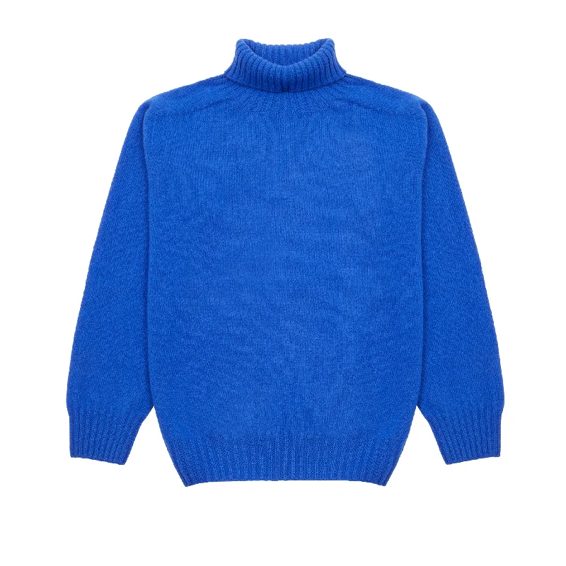 Harley Women's Lambswool Rollneck Jumper in Klein Wool Fabric Cashmere Fabric Tweed Fabric