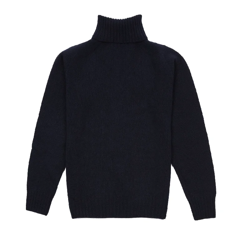 Harley Women's Roll Neck Lambswool Jumper in Nero Navy Satin Fabric Silk Fabric Chiffon Fabric Harley Women's Roll Neck Lambswool Jumper in Nero Navy Satin Fabric Silk Fabric Chiffon Fabric