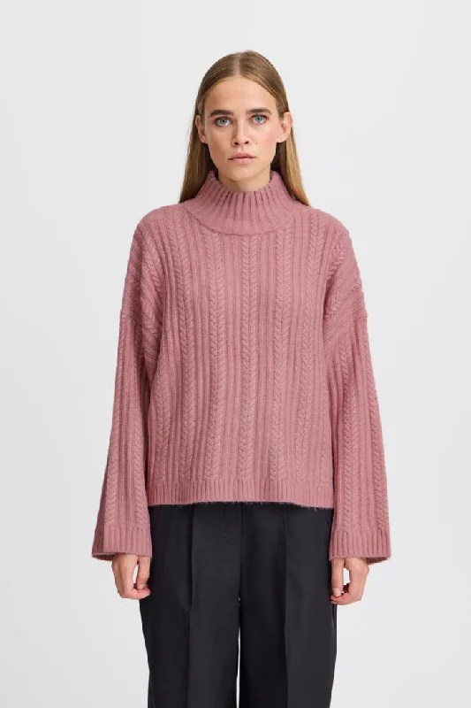 Ichi Mylle Jumper-Lilas-20121816 Oversized Loose Flowy