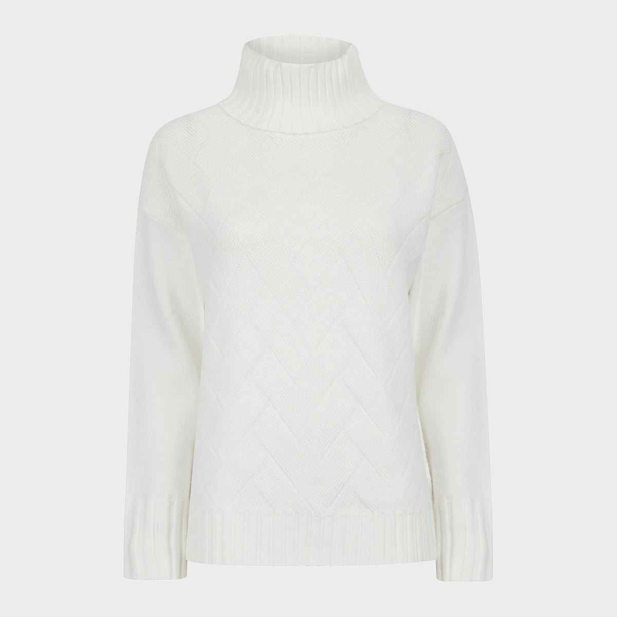 Ladies Roll Neck Jumper Tailored Straight A-Line