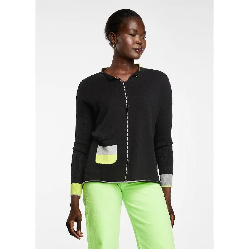 LD & Co Chord Detail Jumper Black Rayon Fabric Velvet Fabric Corduroy Fabric