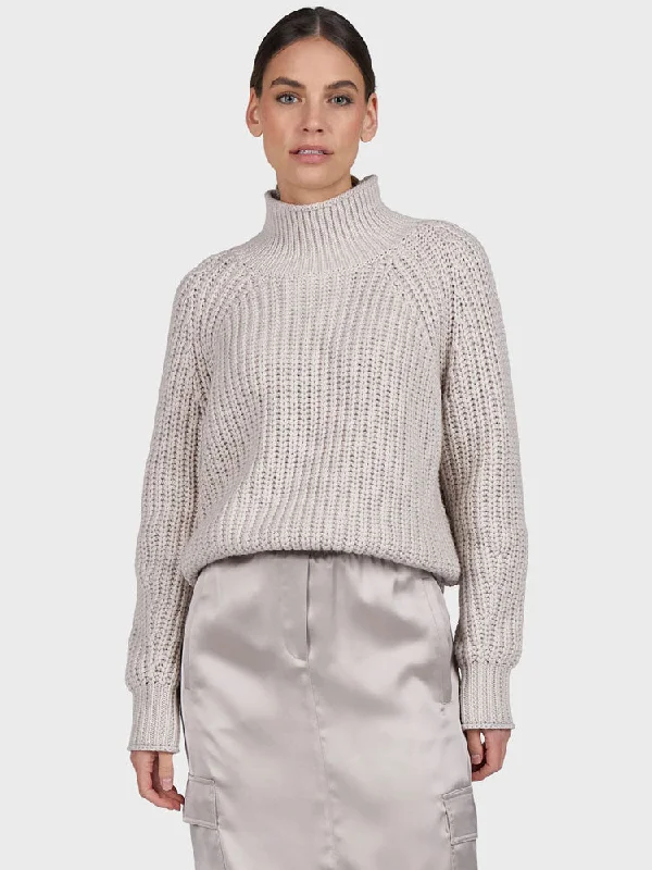 Marc Aurel Turtleneck Jumper Light Taupe Bright Pastel Dark