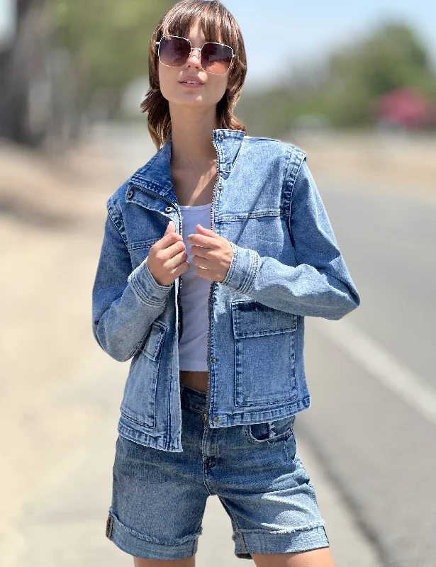 Swift Denim Jacket Mesh Jacket Canvas Jacket Denim Jacket