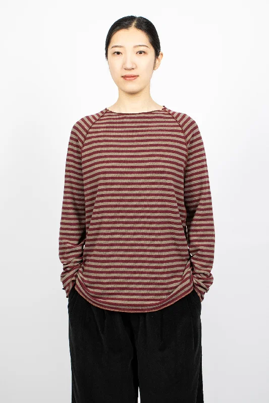 U40111 Kinya Jumper Red Stripe Jersey Fabric Tulle Fabric Batik Fabric