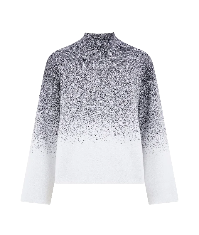 Kday Gradient Lurex Jumper - Grey Thin Thick Dense