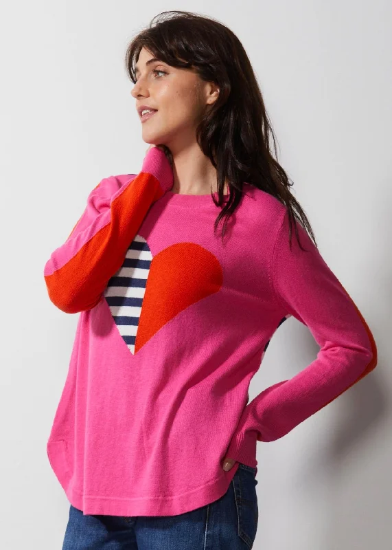 Zaket & Plover - Love Lineup Jumper - Pink Thin Thick Dense