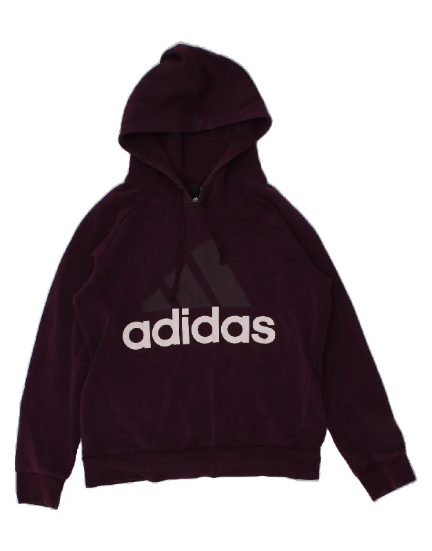ADIDAS Womens Graphic Hoodie Jumper UK 16/18 Large Purple Cotton Hoodie with Belted Waist Structured Tailored ADIDAS Womens Graphic Hoodie Jumper UK 16/18 Large Purple Cotton Hoodie with Belted Waist Structured Tailored