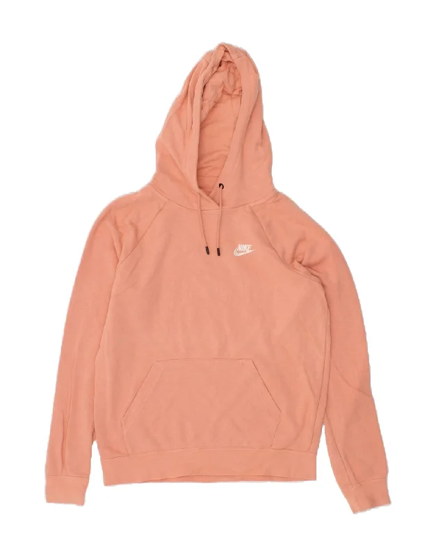 NIKE Womens Oversized Hoodie Jumper UK 10 Small Pink Hoodie with Thumb Holes Functional Cozy NIKE Womens Oversized Hoodie Jumper UK 10 Small Pink Hoodie with Thumb Holes Functional Cozy