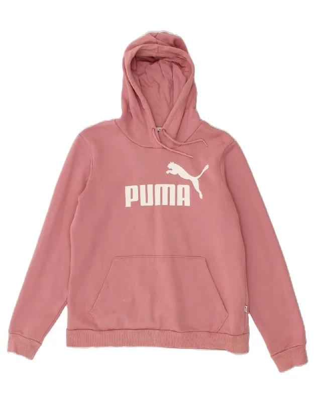 PUMA Womens Graphic Hoodie Jumper UK 16 Large Pink Polyester Hoodie with Gradient Ombre Colorful PUMA Womens Graphic Hoodie Jumper UK 16 Large Pink Polyester Hoodie with Gradient Ombre Colorful