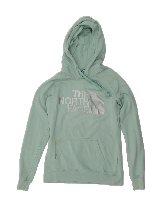 THE NORTH FACE Womens Graphic Hoodie Jumper UK 6 XS Turquoise Cotton Graphic Hoodie Design Print THE NORTH FACE Womens Graphic Hoodie Jumper UK 6 XS Turquoise Cotton Graphic Hoodie Design Print