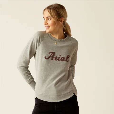 Women's Benicia Sweatshirt - Heather Grey Hoodie with Button Classic Timeless