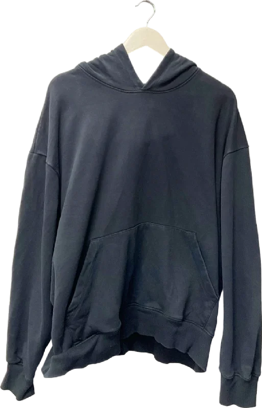 ASOS Design Black Hoodie UK 3XL Hoodie with Ribbed Neckline Snug Warm