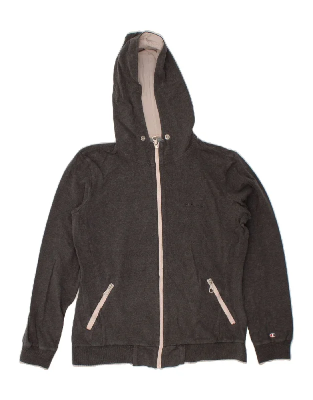 CHAMPION Womens Heritage Classics Zip Hoodie Sweater UK 16 Large Grey Hoodie with Button Classic Timeless CHAMPION Womens Heritage Classics Zip Hoodie Sweater UK 16 Large Grey Hoodie with Button Classic Timeless