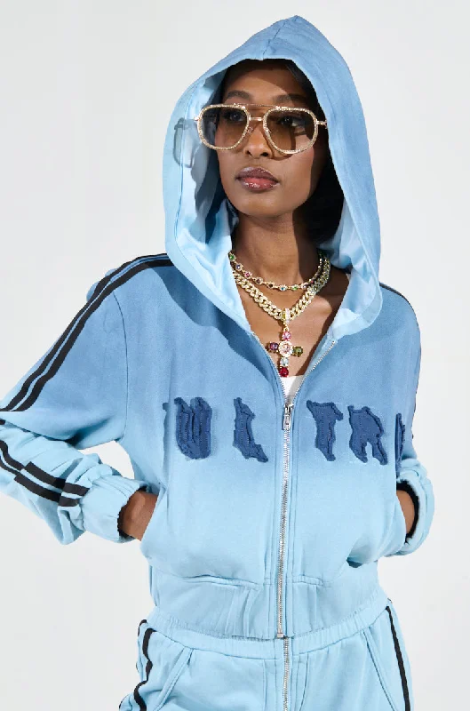DON'T TALK TO ME I'M RUNNING ERRANDS ZIP UP SWEATSHIRT Hoodie with Slit Hem Functional Movement DON'T TALK TO ME I'M RUNNING ERRANDS ZIP UP SWEATSHIRT Hoodie with Slit Hem Functional Movement