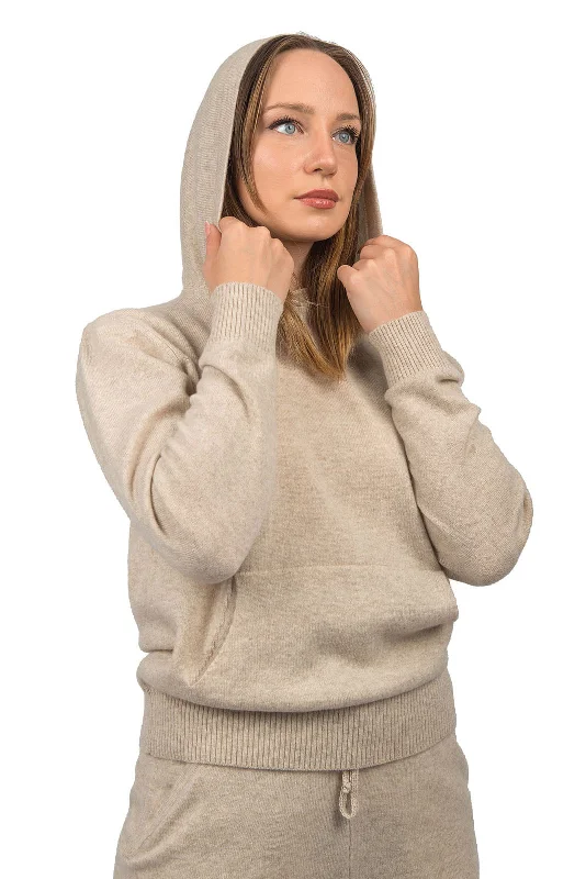 Sweatshirt 100% cashmere Oversized Hoodie Comfort Casual