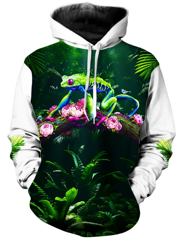 Fern Blossom Unisex Hoodie Hoodie with Hem Drawcord Adjustable Customizable