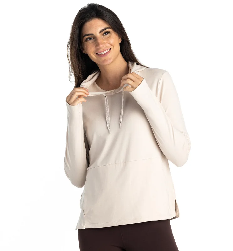 Women's Bamboo Flex Hoodie - Stone Hoodie with Lining Warm Insulated