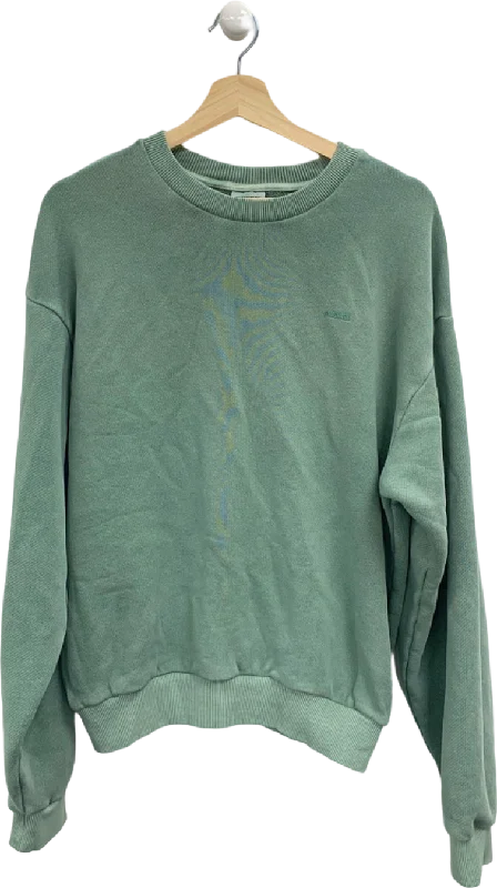 Gymshark Green Crew Neck Sweatshirt UK S Hoodie with Crew Neck Simple Timeless