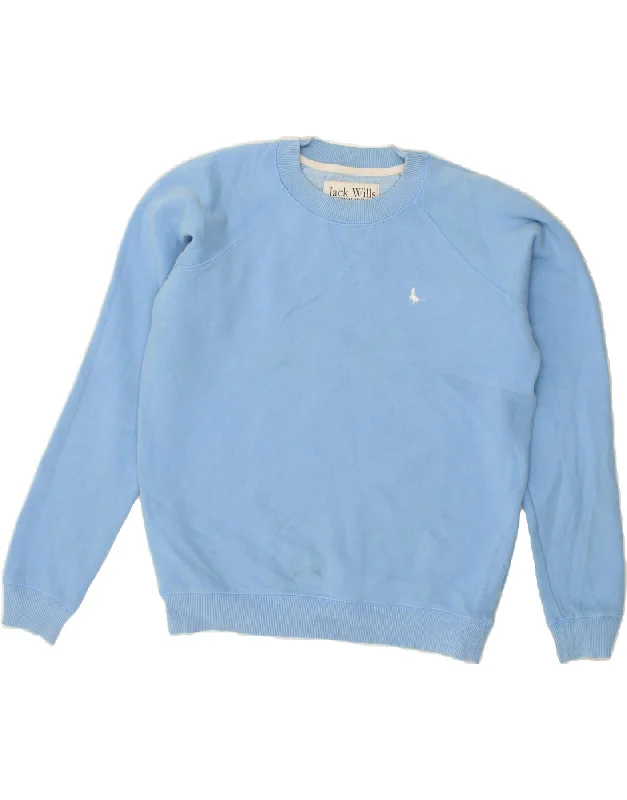 JACK WILLS Womens Sweatshirt Jumper UK 8 Small Blue Hoodie with Cuffed Sleeves Snug Secure JACK WILLS Womens Sweatshirt Jumper UK 8 Small Blue Hoodie with Cuffed Sleeves Snug Secure