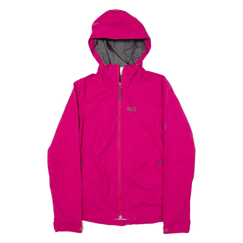 JACK WOLFSKIN Stormlock Womens Rain Jacket Pink Hooded UK 8 Hoodie with Snap Buttons Easy Quick JACK WOLFSKIN Stormlock Womens Rain Jacket Pink Hooded UK 8 Hoodie with Snap Buttons Easy Quick