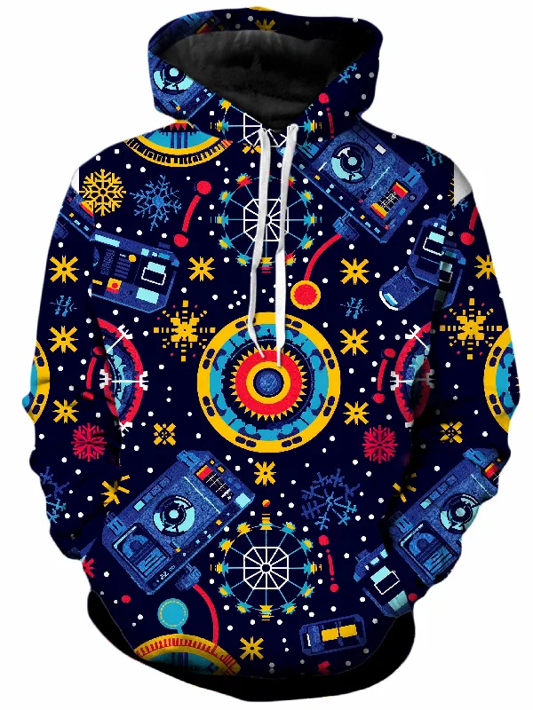 Mixmas Unisex Hoodie Hoodie with Hem Applique Textured Unique
