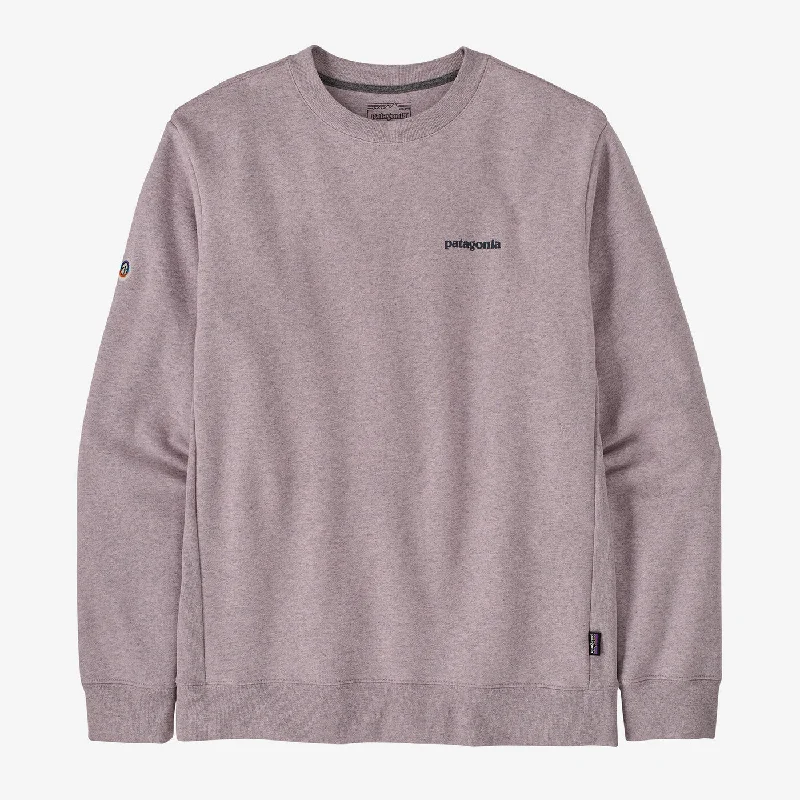 Fitz Roy Icon Uprisal Crew Sweatshirt - Echo Purple Hoodie with Longline Fit Extended Stylish